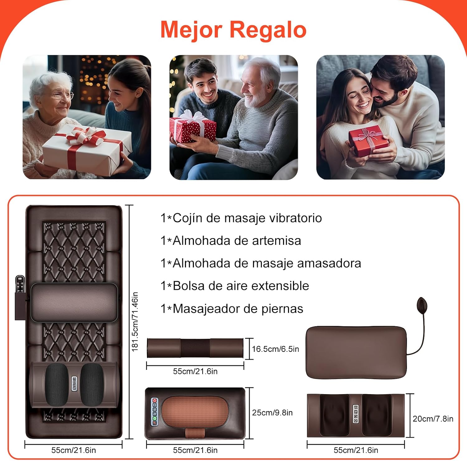 Massage Pro Colchoneta Masajeadora de Cuerpo Entero