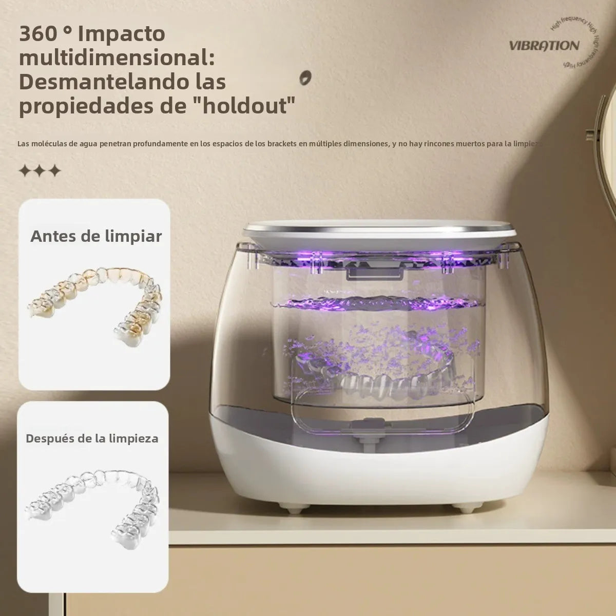 Limpiador Ultrasonico 360 Ultravioleta Calidad Superior