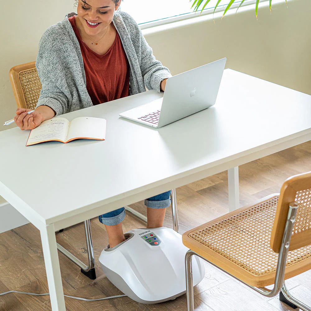 HoMedics Shiatsu Air 2.0 Masajeador de pies con calor y compresión de aire, 3 controles e intensidades personalizadas